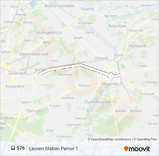 576 Bus Line Map