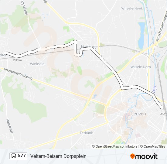 577 bus Line Map