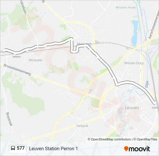 577 Bus Line Map