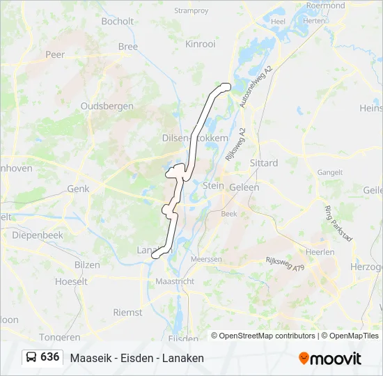 636 Bus Line Map