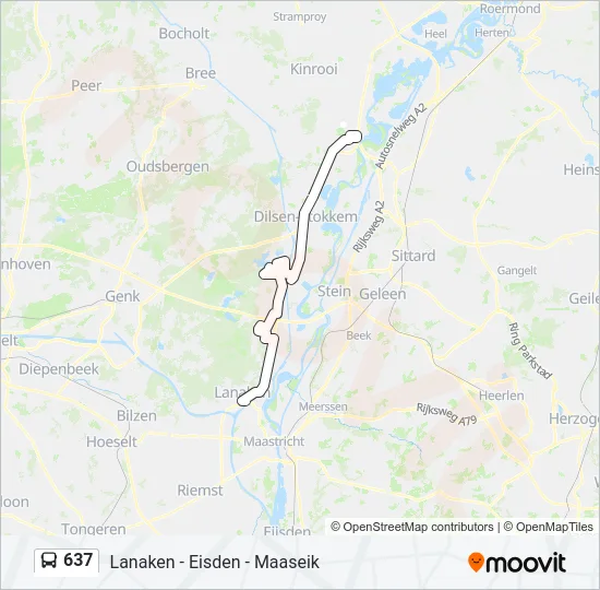 637 Bus Line Map