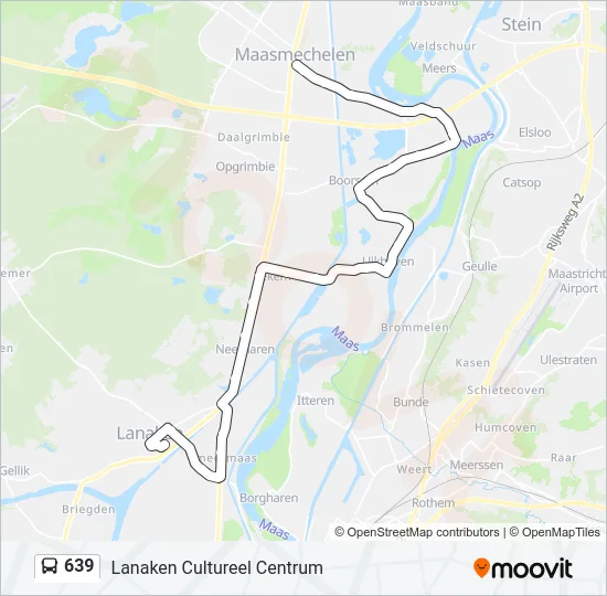 639 Bus Line Map