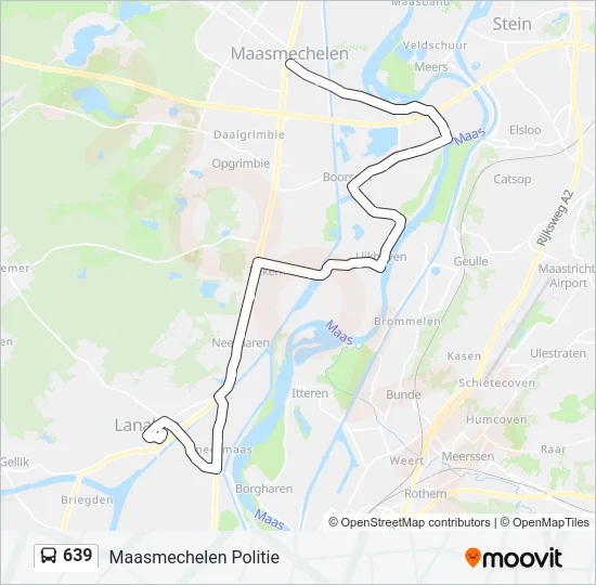 639 Bus Line Map