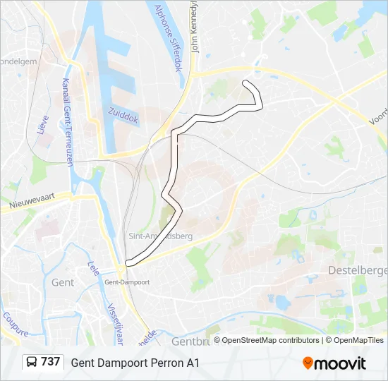 737 Bus Line Map