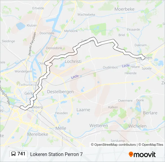 741 Bus Line Map
