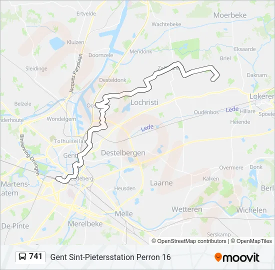 741 Bus Line Map