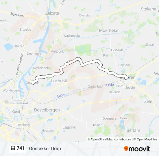 741 Bus Line Map