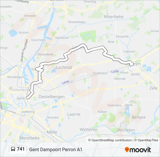 741 Bus Line Map