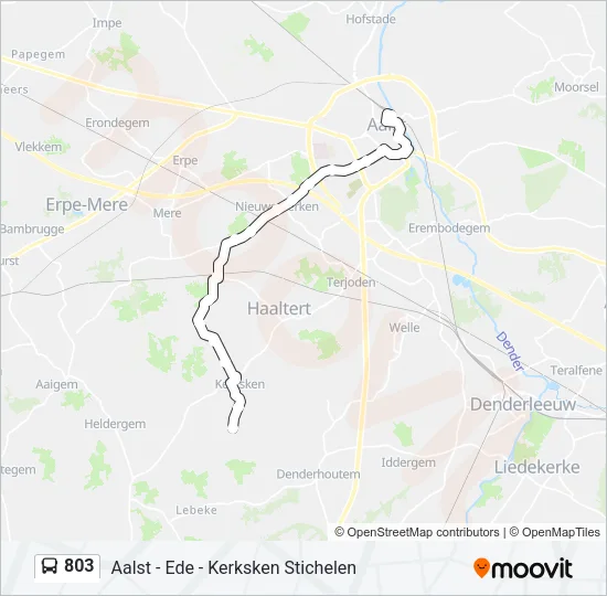 803 Bus Line Map