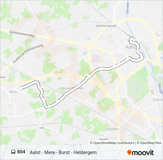 804 Bus Line Map