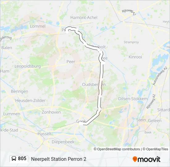 805 Bus Line Map