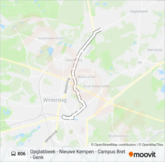 806 Bus Line Map