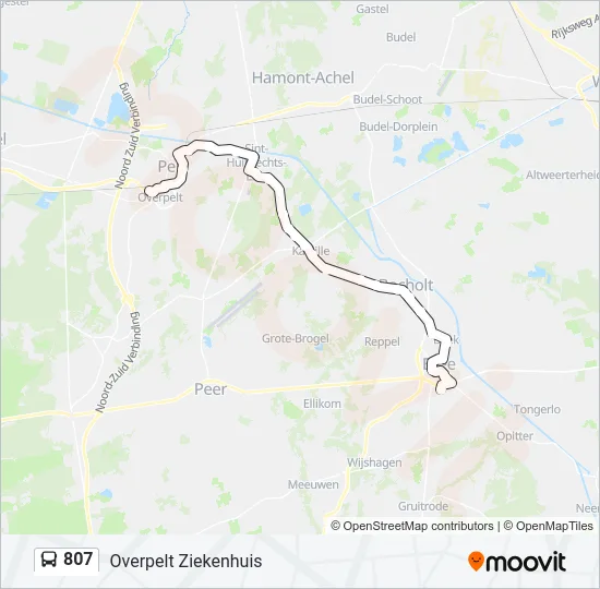807 Bus Line Map