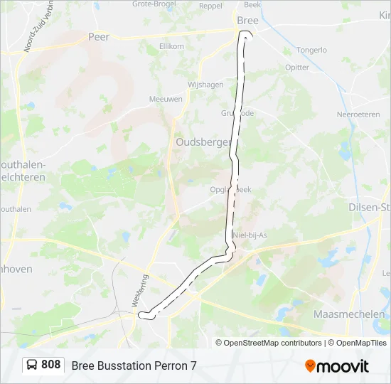 808 Bus Line Map