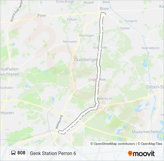 808 Bus Line Map