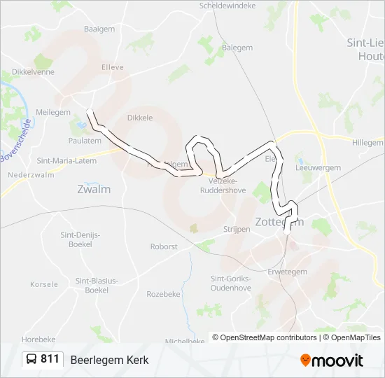 811 Bus Line Map