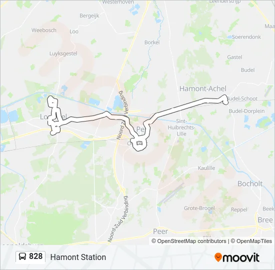 828 Bus Line Map