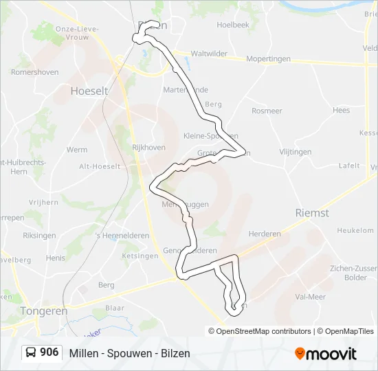 906 Bus Line Map