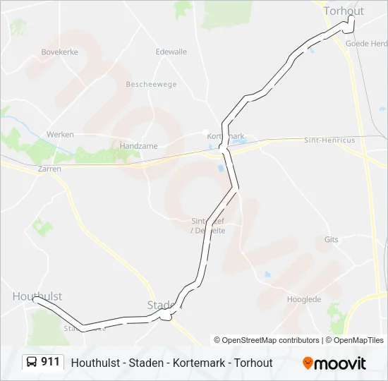 911 Bus Line Map