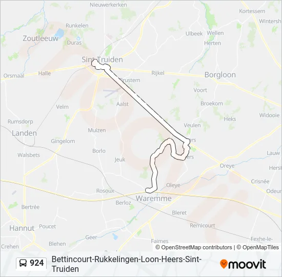 924 Bus Line Map