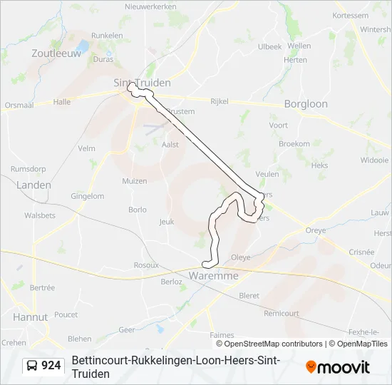 924 Bus Line Map