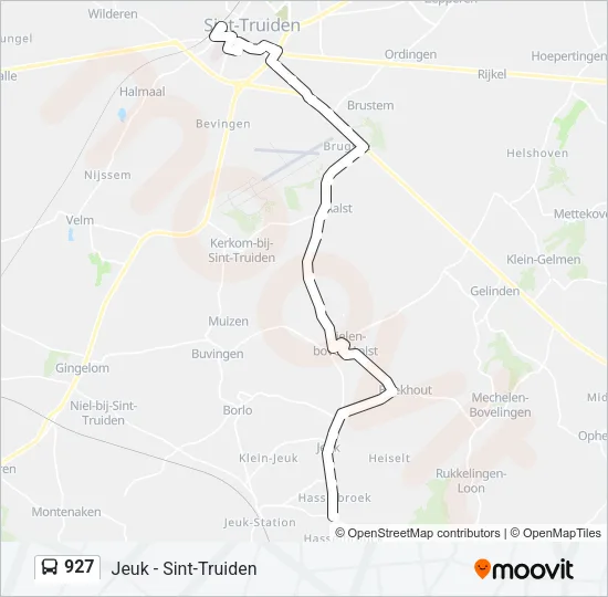 927 Bus Line Map