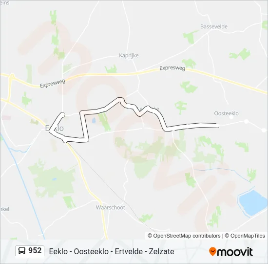 952 Bus Line Map