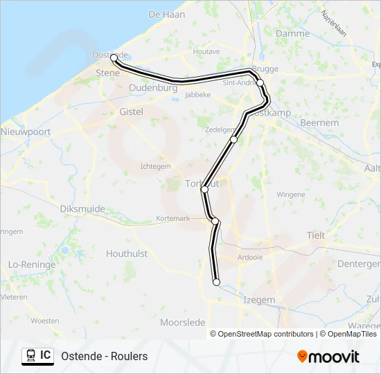 IC Train Line Map