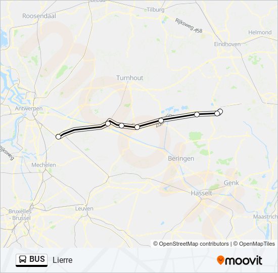 Plan de la ligne BUS 