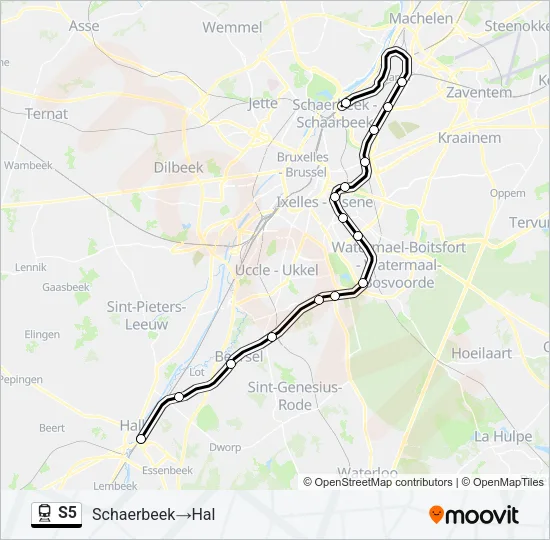 S5 Train Line Map