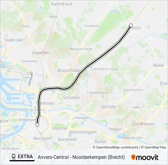 EXTRA Train Line Map