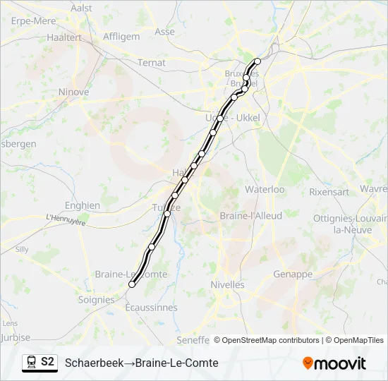 S2 Train Line Map