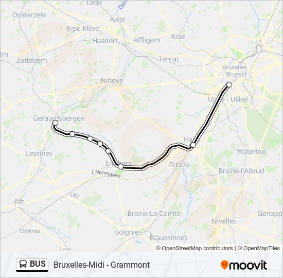 Plan de la ligne BUS 