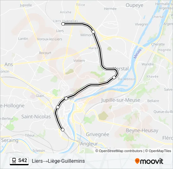 S42 Train Line Map
