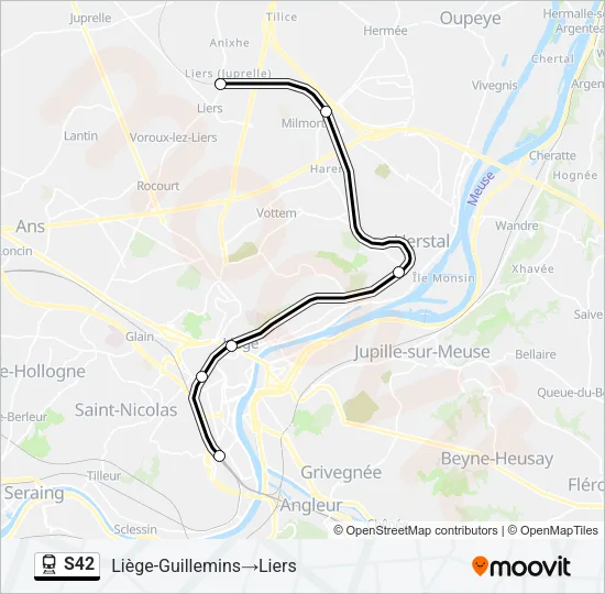 S42 Train Line Map
