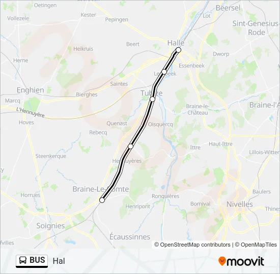 Plan de la ligne BUS 