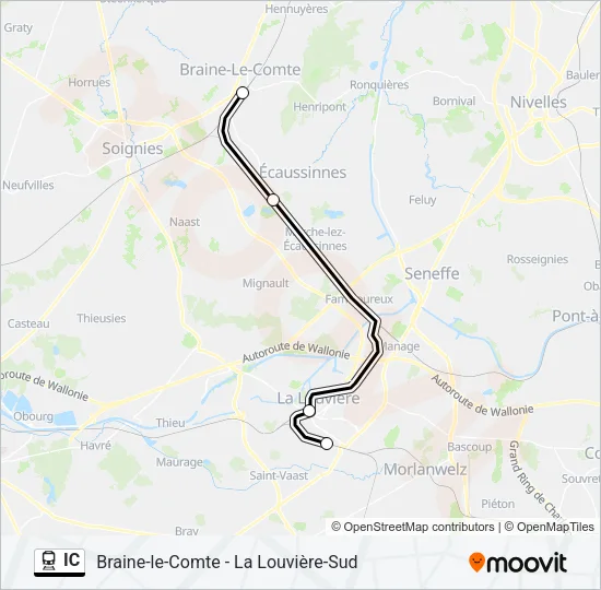 IC Train Line Map