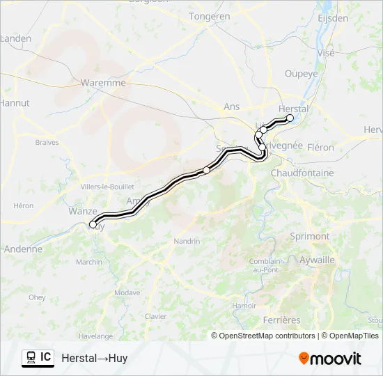 IC Train Line Map