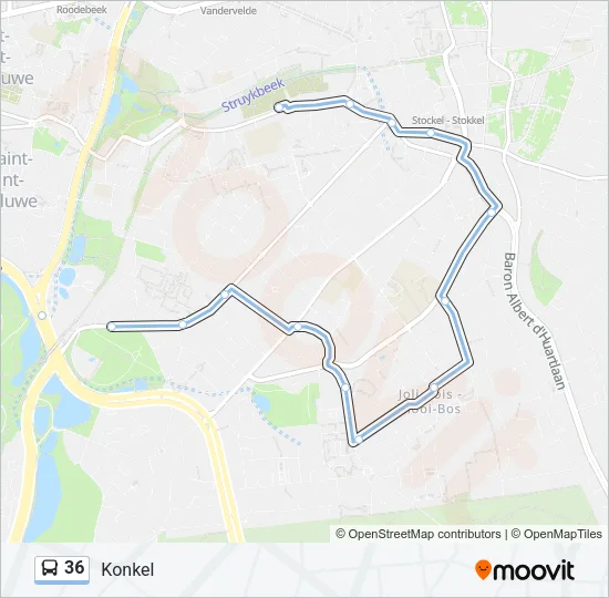 36 Bus Line Map