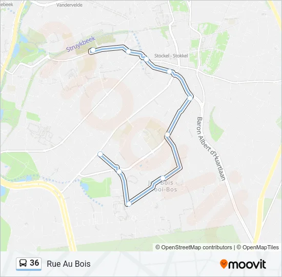 36 Bus Line Map