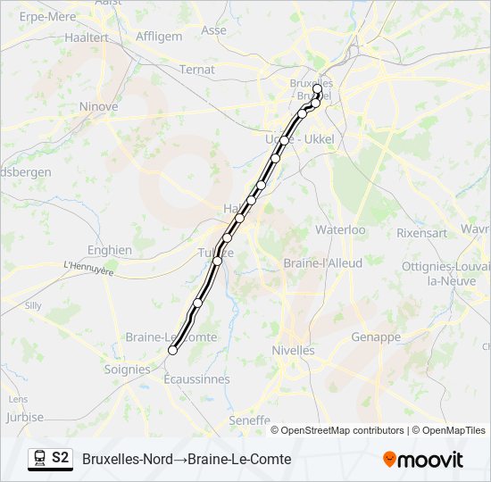 S2 train Line Map