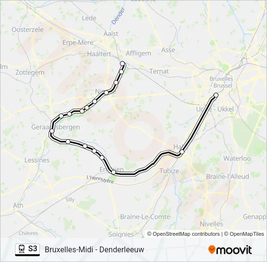 S3 Train Line Map