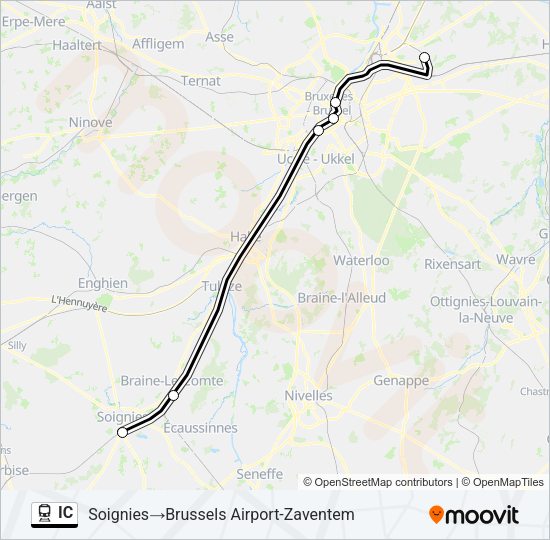 IC Train Line Map