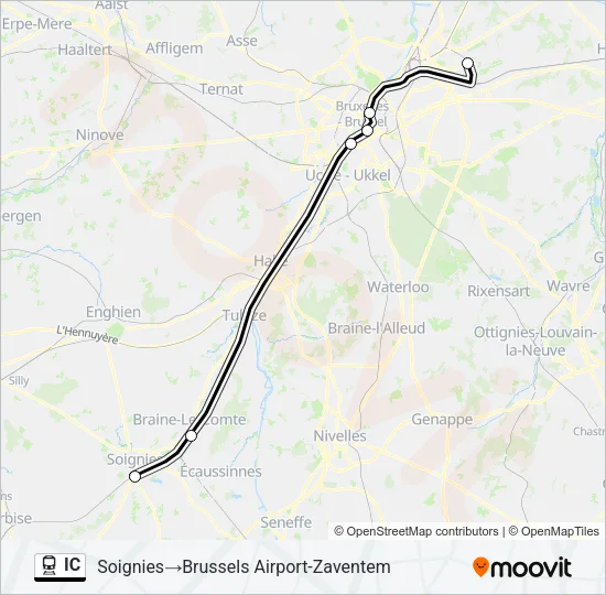 IC Train Line Map