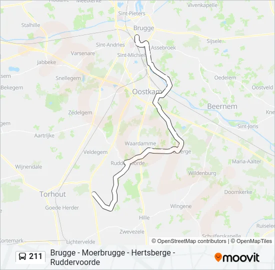 211 Bus Line Map