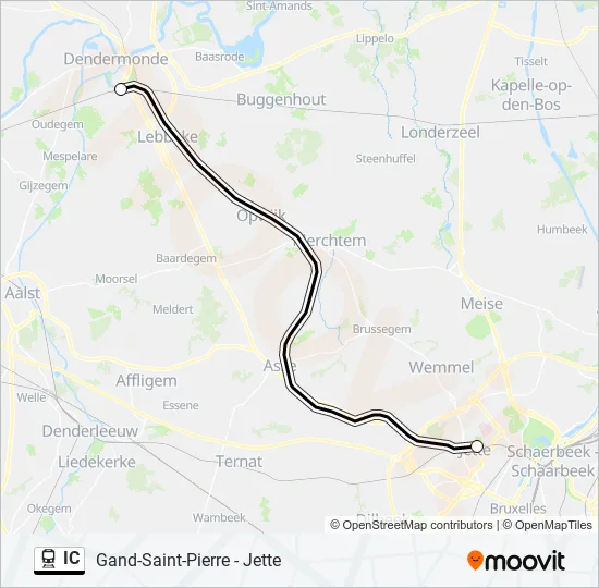 IC Train Line Map