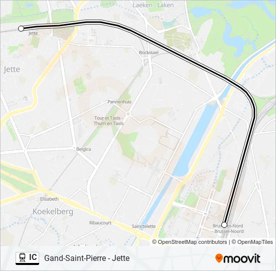 IC Trein Line Map