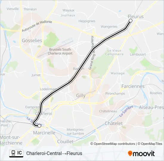 IC Train Line Map