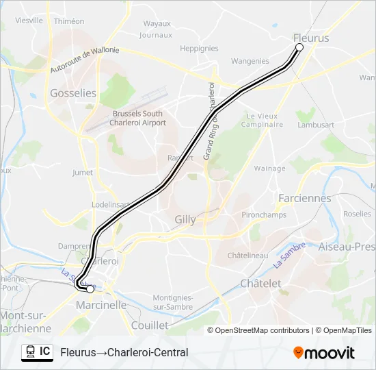IC Train Line Map
