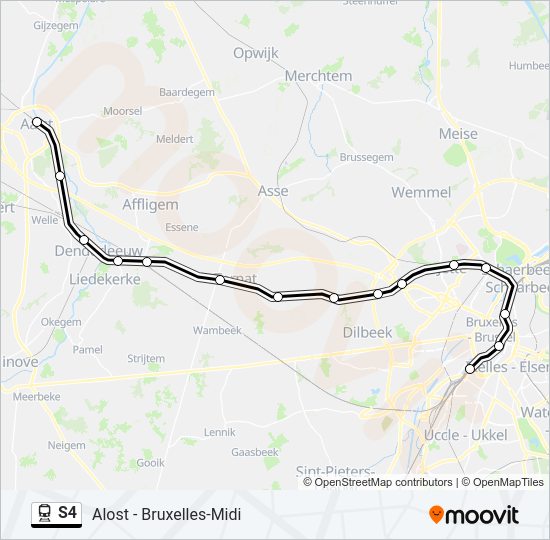 S4 Train Line Map